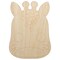 Charming Kawaii Chibi Giraffe Face Blushing Cheeks Unfinished Wood Shape Piece Cutout for DIY Craft Projects
